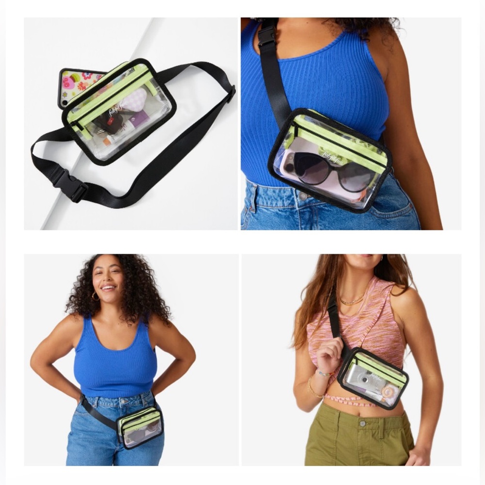 🆕 summer & rose FabFitFun clear Fanny Pack.